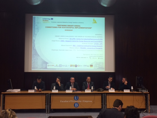 Germán López, modera el workshop sobre smart grids en el marco del proyecto Tr@nsener