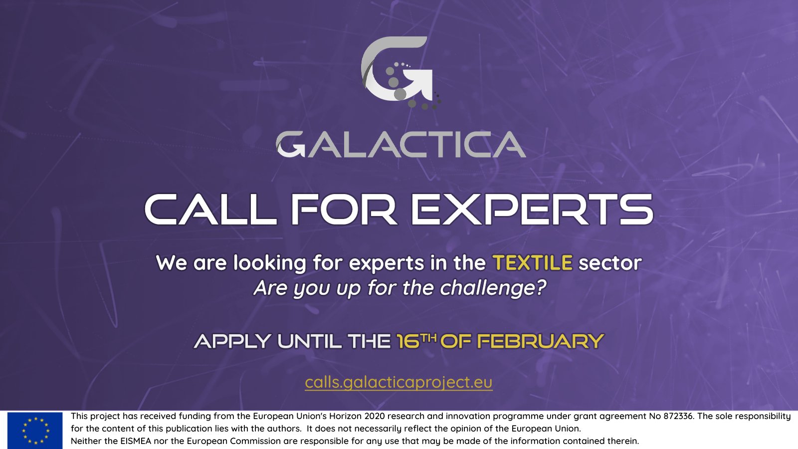 Convocatoria de expertos GALACTIC