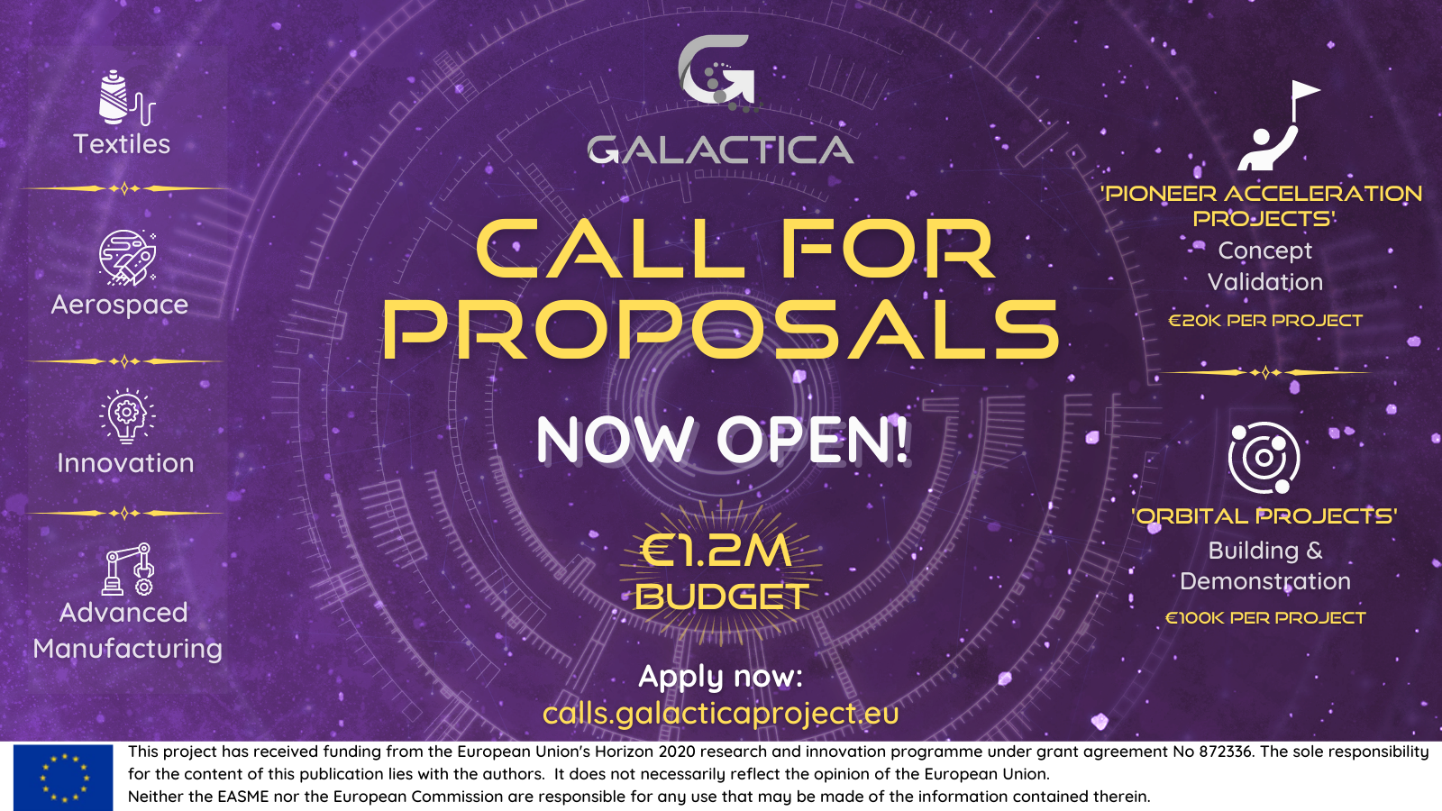 GALACTICA - Open Call