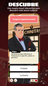 Ejemplo de videojuego de Novelingo