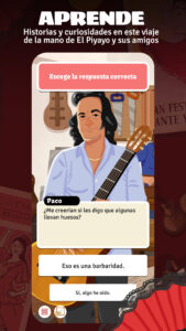 Ejemplo de videojuego de Novelingo
