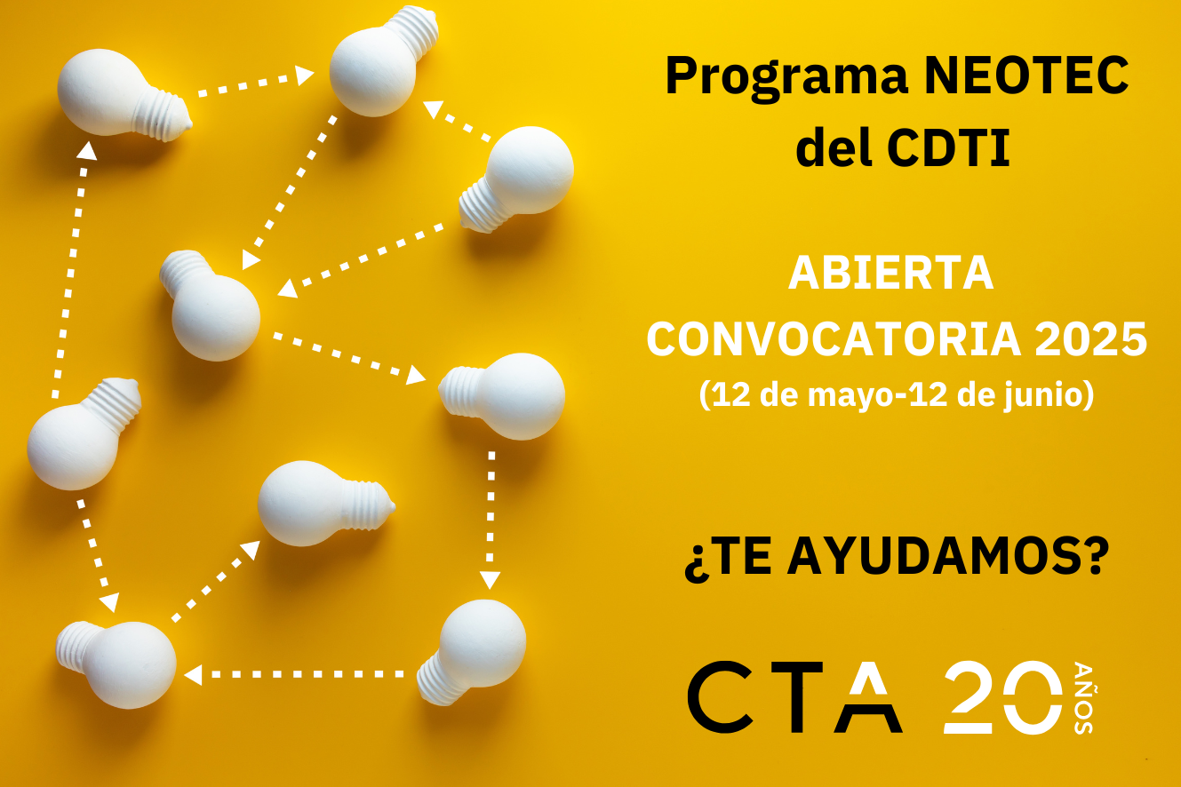Programa Neotec del CDTI, convocatoria 2025, CTA