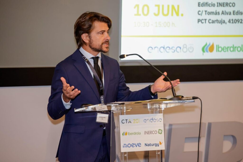 Beltrán Pérez, presidente de CTA, en la jornada de Inerco