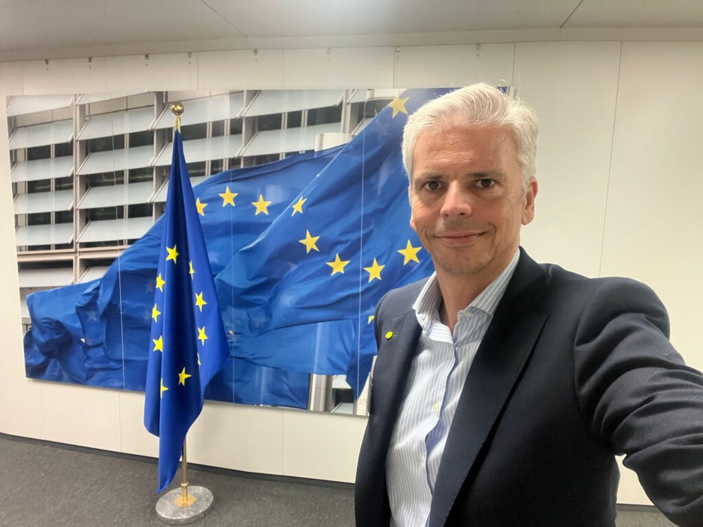 David Páez, en Bruselas