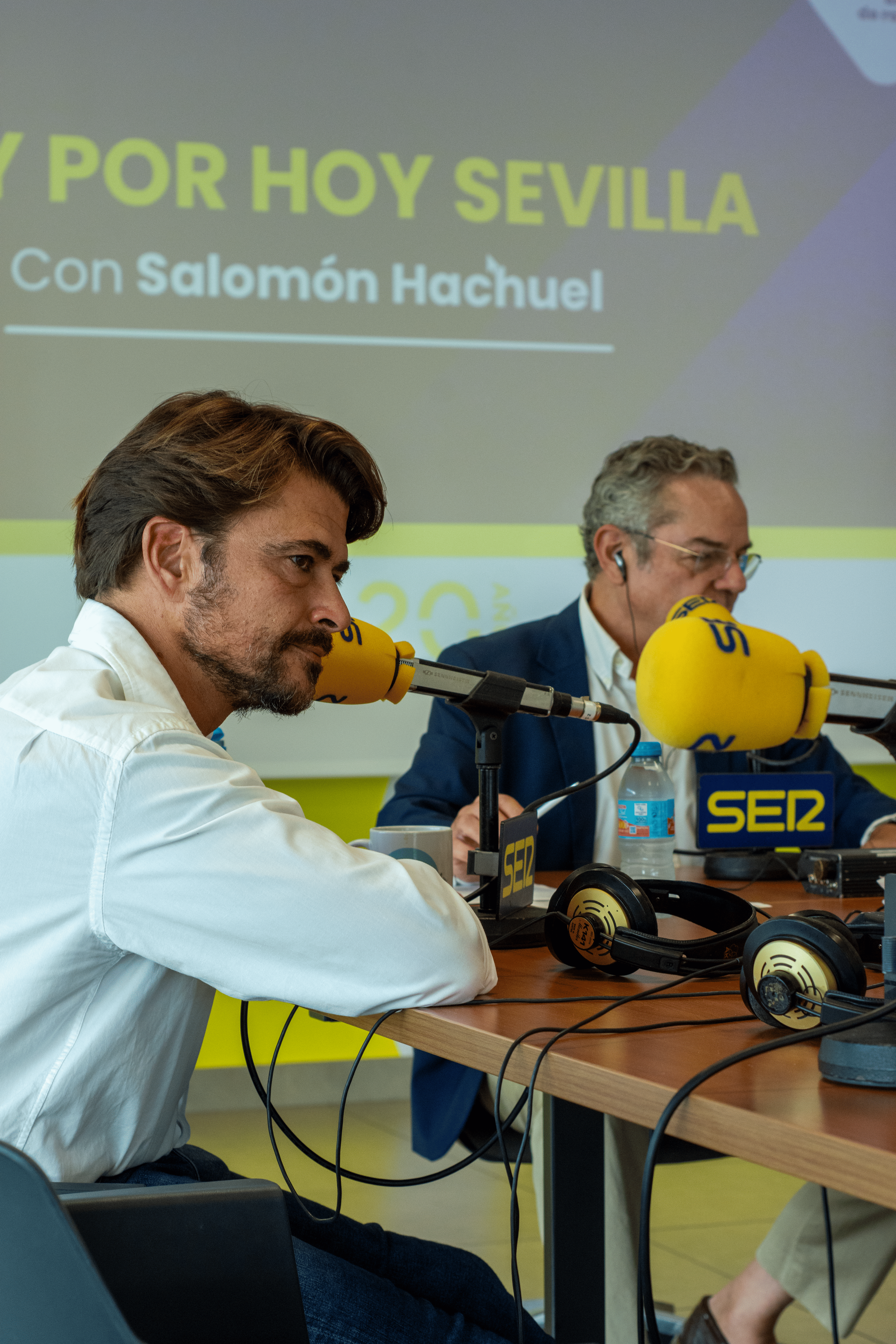 El presidente de CTA, Beltrán Pérez, durante la emisión.